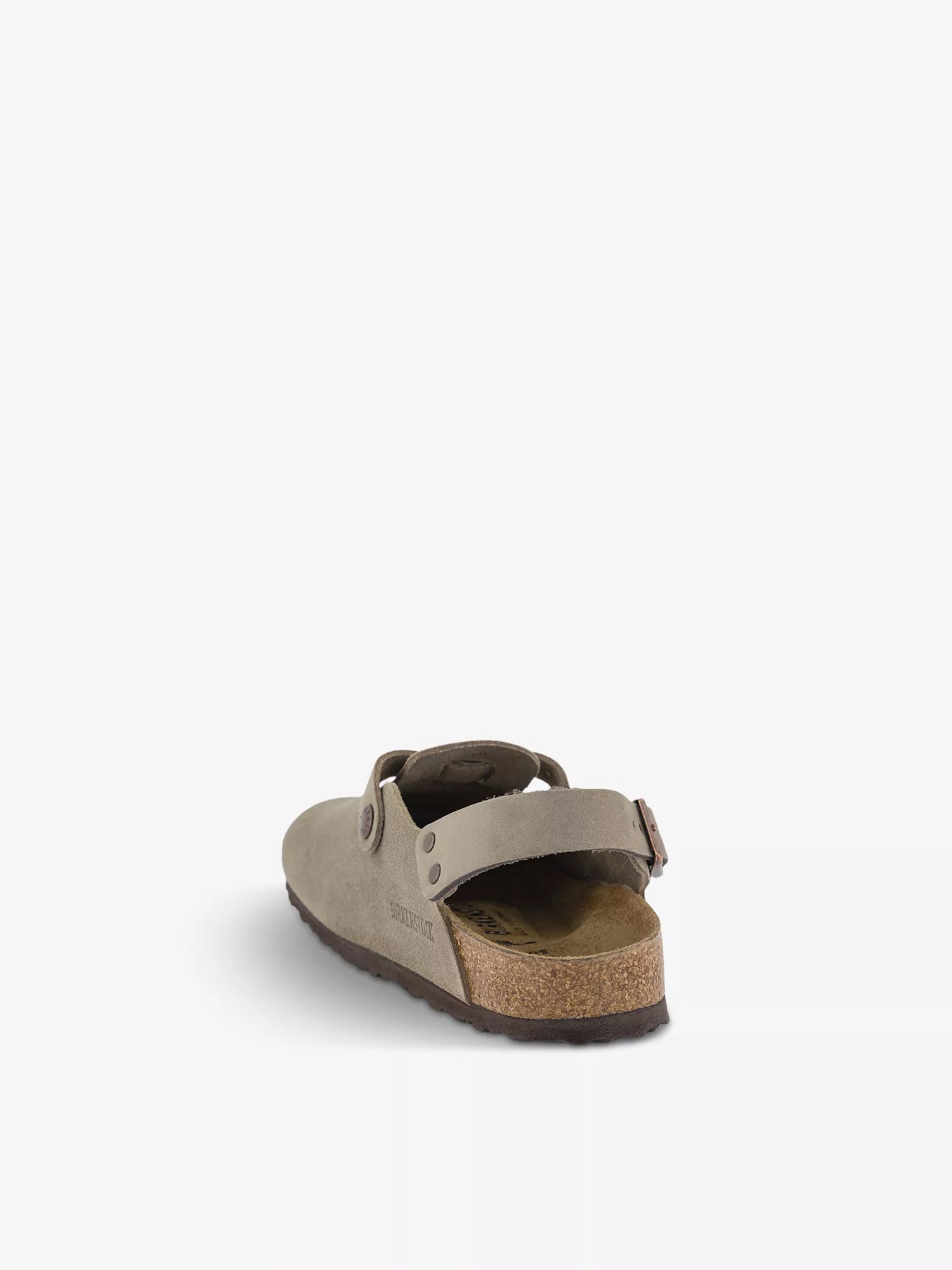 Birkenstock Tokio Logo Embossed Flat Suede Clogs
