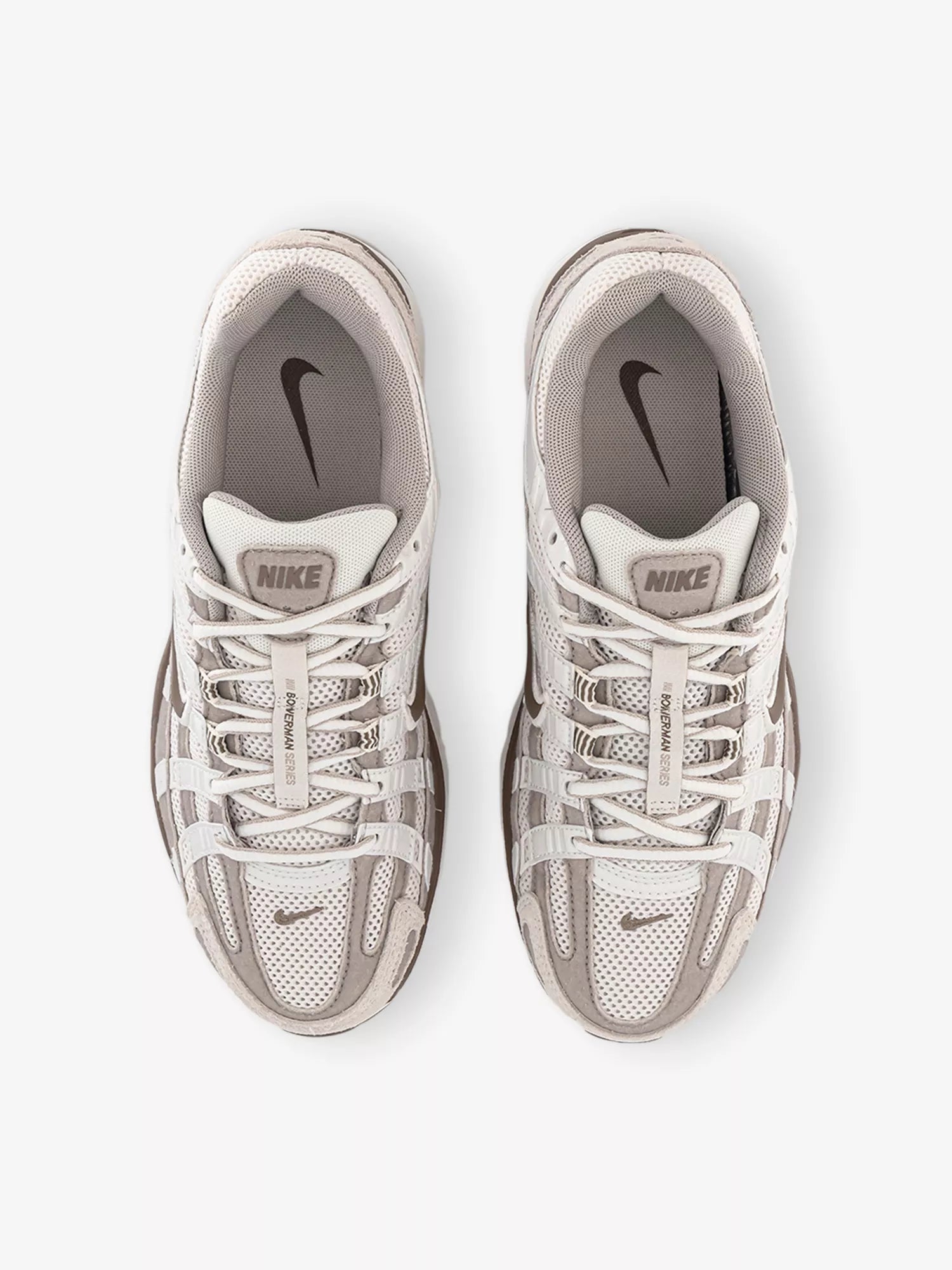 NIKE P-6000 Logo-Embroidered Leather And Mesh Low-Top Trainers