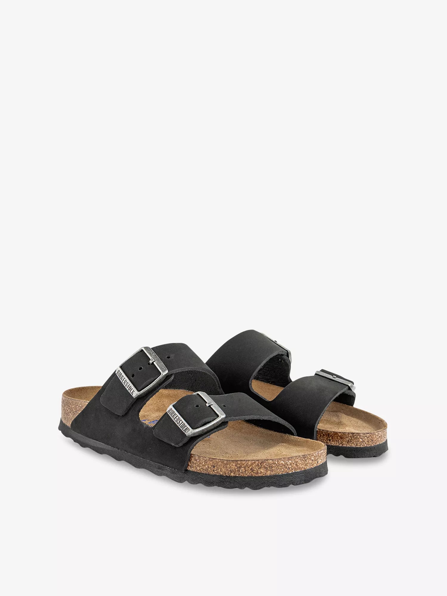 Birkenstock Arizona Black Two Strap Leather Sandals