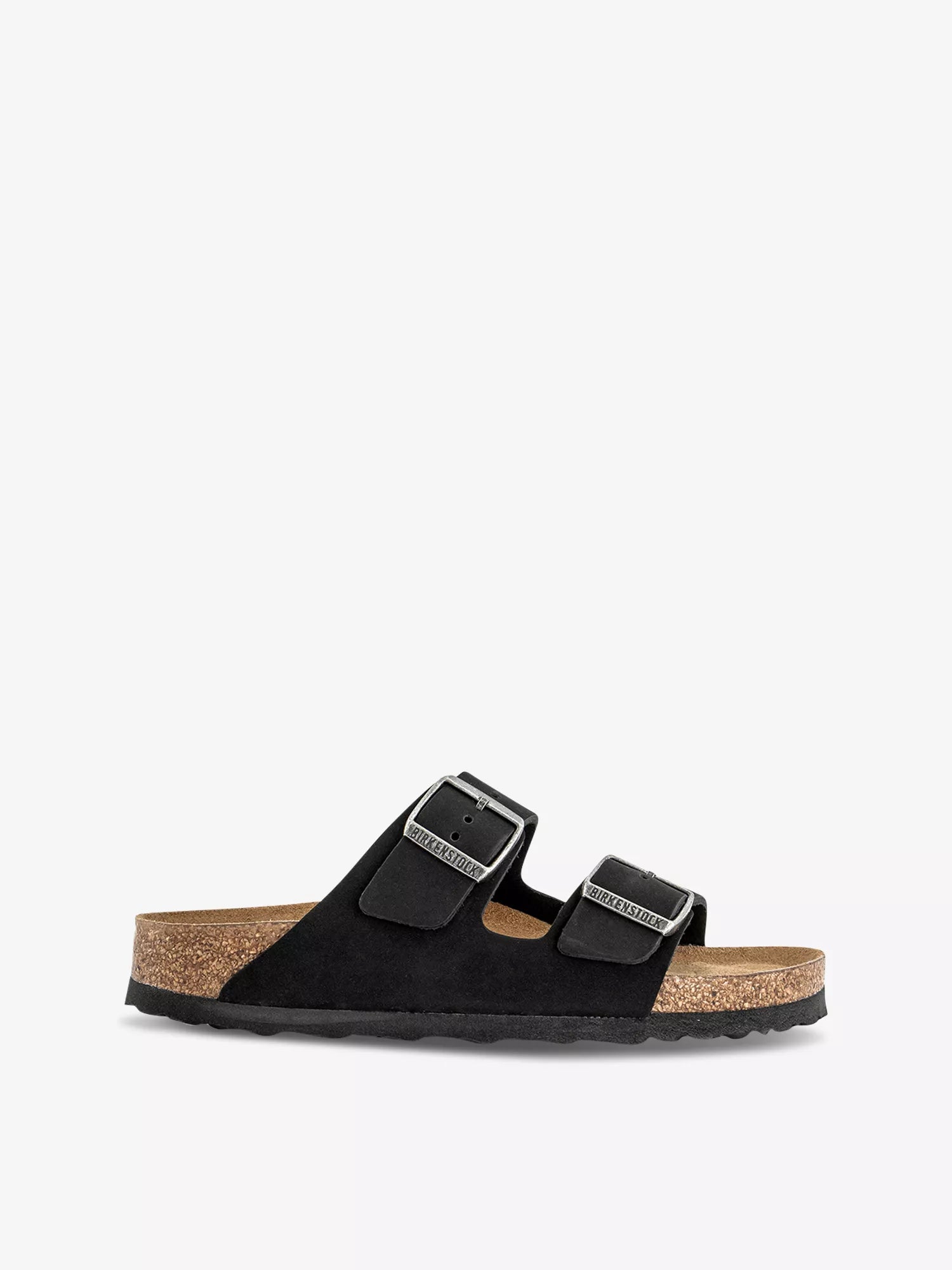 Birkenstock Arizona Black Two Strap Leather Sandals